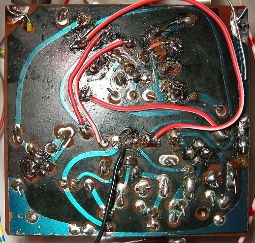 The PCB from underneath